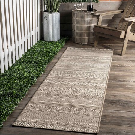 Nuloom Erlinda Tribal Outdoor Area Rug 2ft x 8ft OWDN21A-208